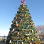 Rockland's 2009 lobster trap Christmas tree