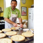 Frank makes pie at the Limerock Inn.