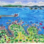 Farnsworth paints Rockland; name artists are participating in auction