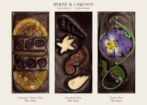 Byrne & Carlson's chocolate bars are both gorgeous to view and delicious to eat. Courtesy photo