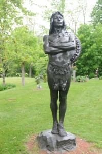 Sculpture at the Spring Gallery and Sculpture Garden, in Belgrade Lakes, Maine. Tom Nangle phtot.