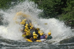 Cool off on a hot summer day with a whitewater rafting trip in Maine. courtesy Northern Outdoors.