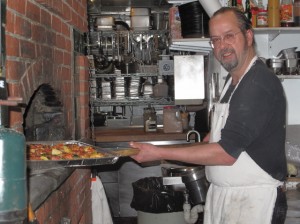 Brick oven pizza is one of the specialties at Cafe Miranda, in Rockland, Maine. Hilary Nangle photo