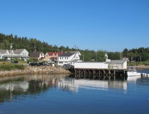 Every room at Elsa's Inn, in Prospect Harbor, Maine, has a view over lobster boat-filled waters. hilary nangle photo. 