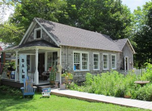 Downtown Brooklin Maine has a handful of shops, including Betsy's Sunflower. Hilary Nangle photo