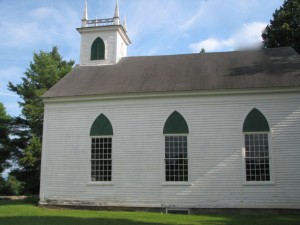 The South Solon Meeting House was saved from ruin in the mid 1930s. Hilary Nangle photo.