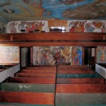 Maine’s South Solon Meeting House is a surprising visual treat, thanks to artists from the Skowhegan School of Painting & Sculpture