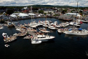 The Maine Boats & HArbors Show takes place each August in Rockland, Maine. Credit Jeff Scher. 
