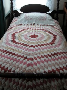 19th-century quilts are part of the exhibit "Keeping Warm" at the Penobscot Marine Museum in Searsport. Museum photo. 