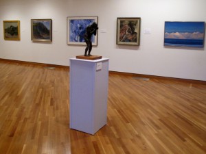 Works from the permanent collection on display in the Ogunquit Museum of Art. Hilary Nangle photo.