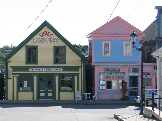 A bright spot  in downtown Lubec