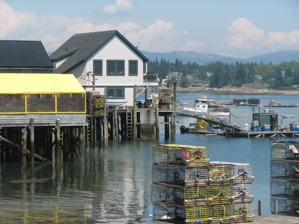 Thurston's has a classic setting overlooking Bass Harbor on Mount Desert Island. ©Hilary Nangle