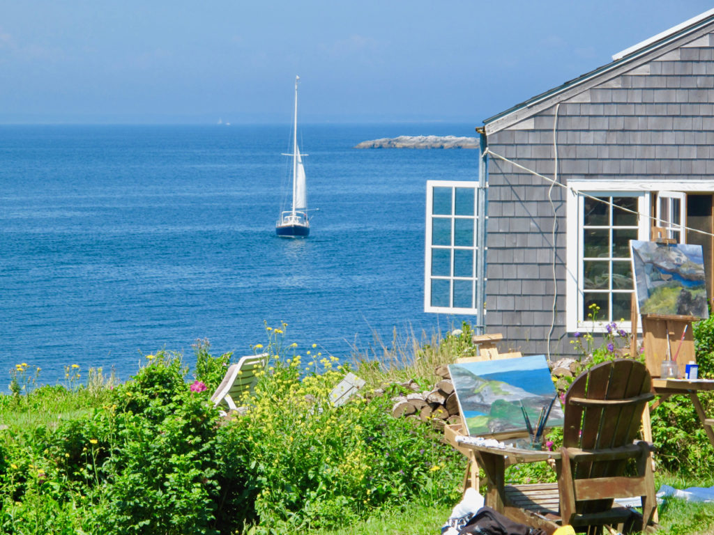 Monhegan's dreamy vistas still seduce artists.