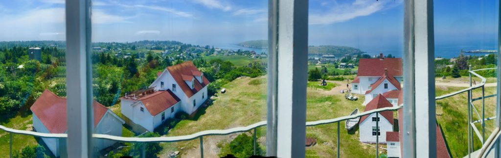 You can take a Monhegan lighthouse tower tour 