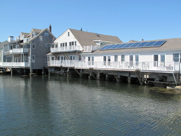 Maine waterfront hotels on working wharves