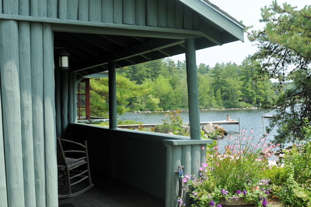 Migis Lodge is an all-inclusive cottage-style retreat on Maine's Sebago Lake. ©Hilary Nangle