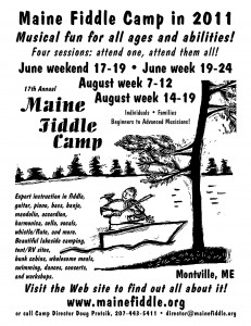 Beginners to experts are invited to attend the Maine Fiddle Camp.