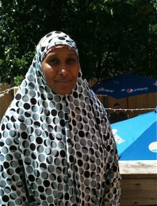 Hindi, co-owner of Fez, in Portland, Maine, is originally from Somalia. hilary Nangle photo.