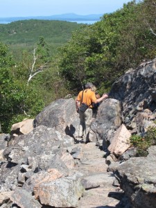 The Beachcroft Trail in Acadia National Park was constructed in 1915. Hilary Nangle photo. 