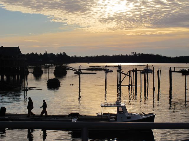 In the early morning quiet and soft golden light, North Haven is especially enticing. Hilary Nangle photo