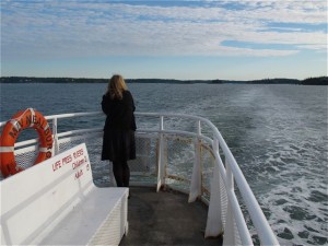 First ferry from North haven island across Penobscot Bay. Hilary Nangle photo