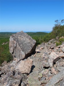 The views open up as you ascend the Beachcroft Trail in Acadia National Park, Maine. Hilary Nangle photo. 