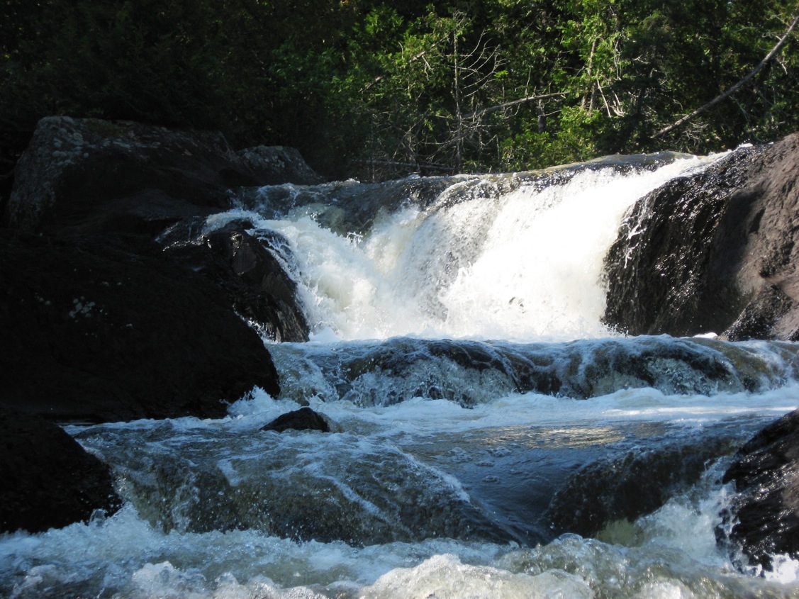 Don't miss Lower Allagash Falls, one of the highlights of paddling Maine's Allagash Wilderness Waterway.Matthew LaRoche photo.