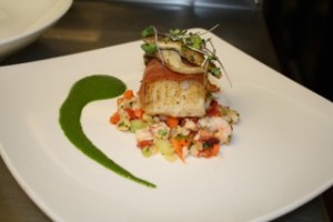 The inn by the sea participates in the Out of the Blue program promoting sustainable seafood in Maine. 