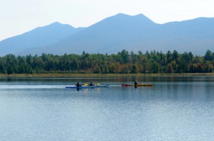 Kayakers paddling by the Bigelows. Tom Nangle pic. DSC_4472