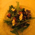 Salad at Blair Hill Inn. Hilary Nangle photoIMG_8217