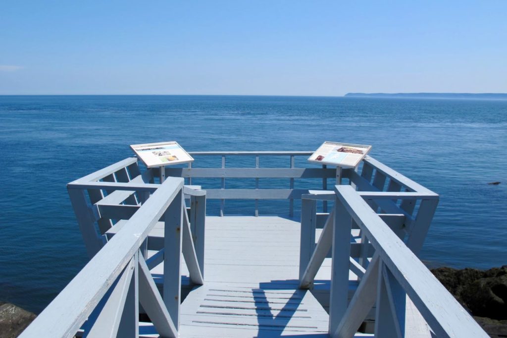 observation deck with views to Grand Manan
