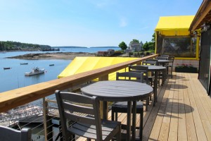 The view from the new indoor/outdoor bar/lounge at Thurston's Lobster Pound in Bernard. Hilary Nangle photo. IMG_2999