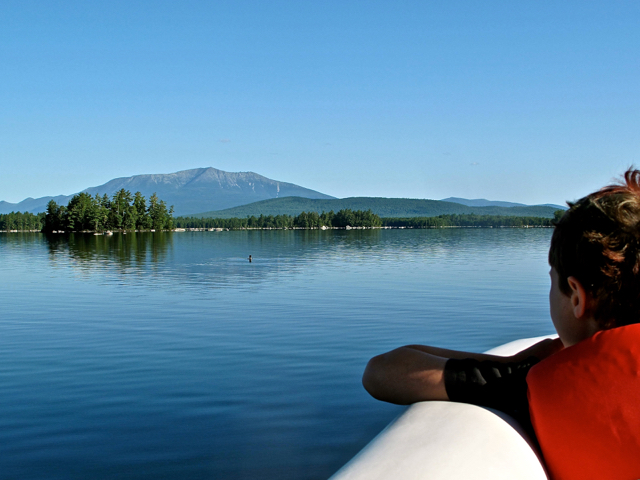 Mount Katahdin as viewed from a boat. img_1070