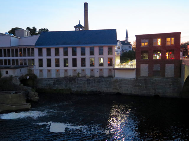 The riverfront mill at Dover-Foxcroft is now a boutique hotel. img_9557