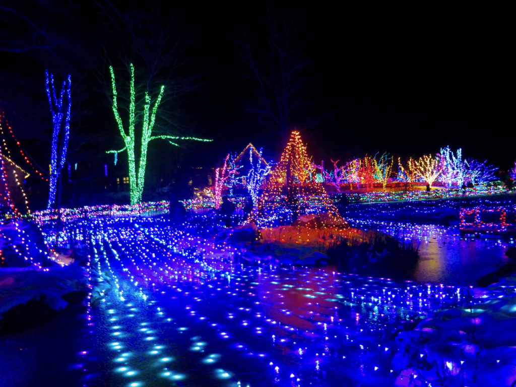Maine's Gardens Aglow and Boothbay Lights holiday celebrations