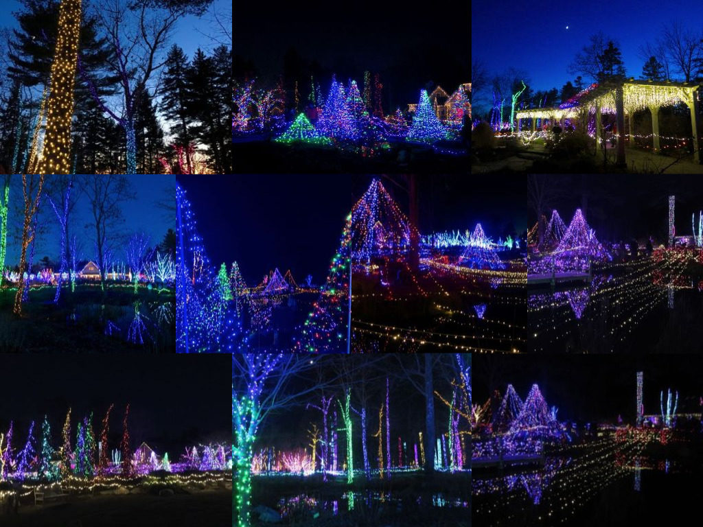 Maine's Gardens Aglow is an annual event at the Coastal Maine Botanical Gardens in Boothbay. 