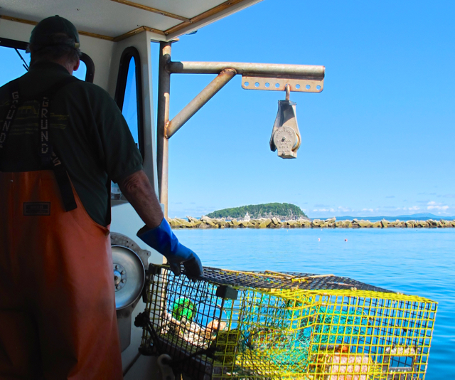 Aboard the Lulu with Capt. John Nicolai. ©Hilary Nangle