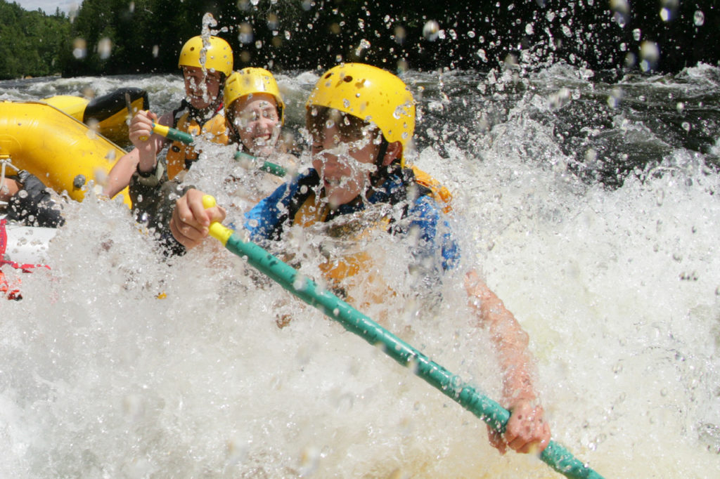 Maine summer adventures include whitewater rafting on the Kennebec, Penobscot, and Dead Rivers. 