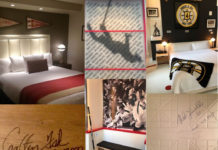 Sweet dreams for Red Sox and Bruins Fans in themed suites at two Boston hotels. ©Hilary nangle