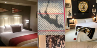 Sweet dreams for Red Sox and Bruins Fans in themed suites at two Boston hotels. ©Hilary nangle