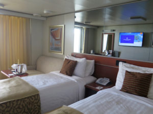 Staterooms aboard Holland America Line's Nieuw Amsterdam are comfortable and well equipped. ©Hilary Nangle photo. 