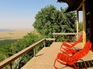 I loved watching sunset from my deck at Angama Mara. ©Hilary Nangle