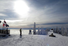 Above the clouds at Whitefish Mountain, Montana.©Hilary Nangle