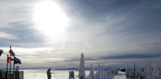 Above the clouds at Whitefish Mountain, Montana.©Hilary Nangle