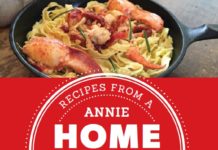 At Home At Sea is a new edition of Annie Mahle's first cookbook, the Red Book, augmented with new variations on many recipes..
