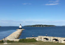 Explore Fort Preble and mosey out the breakwater to Spring Point Ledge Lighthouse in South Portland. ©hilary Nangle