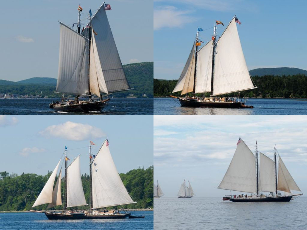 The J&E Riggin is a historic Maine windjammer that now sails in Penobscot Bay. ©Tom Nangle