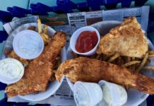 enjoy fresh fried fish in Maine