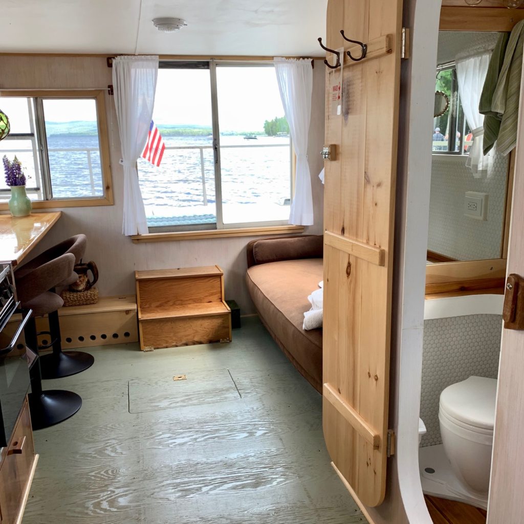 inside of the houseboat
