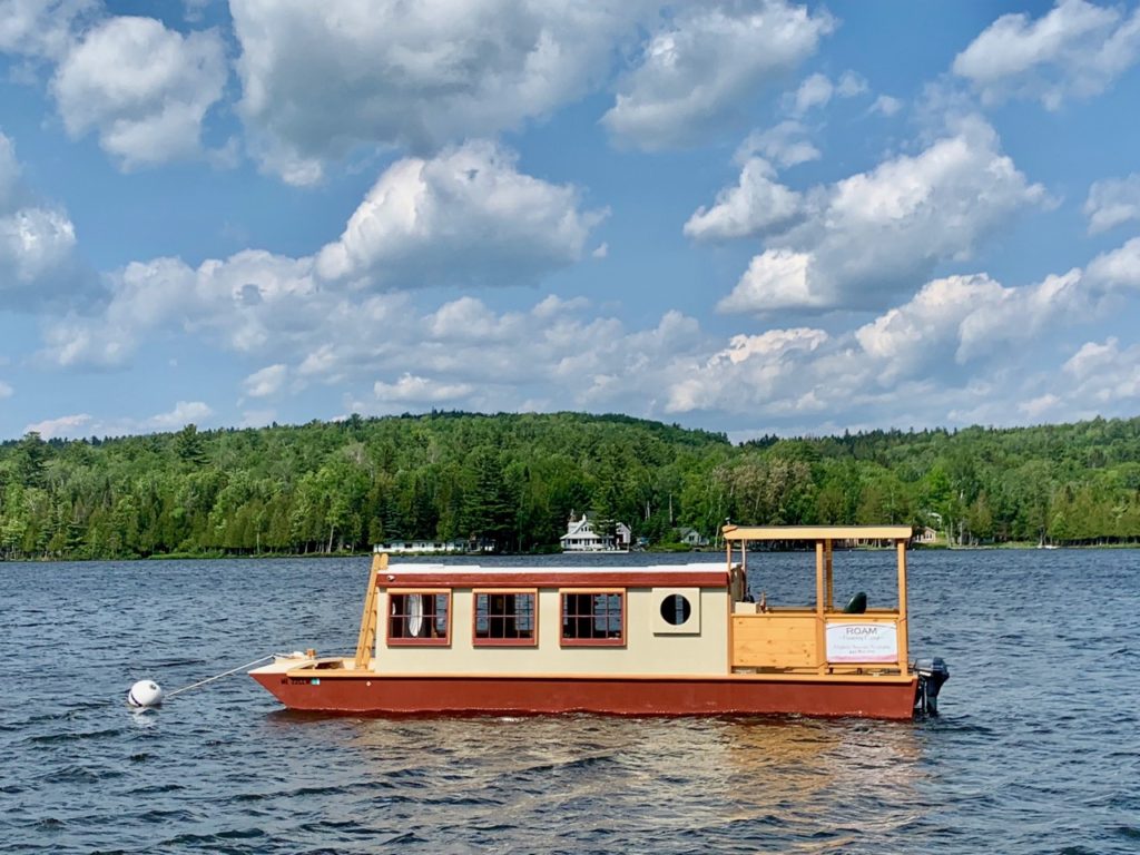 The Roam Houseboat on Rangeley Lake